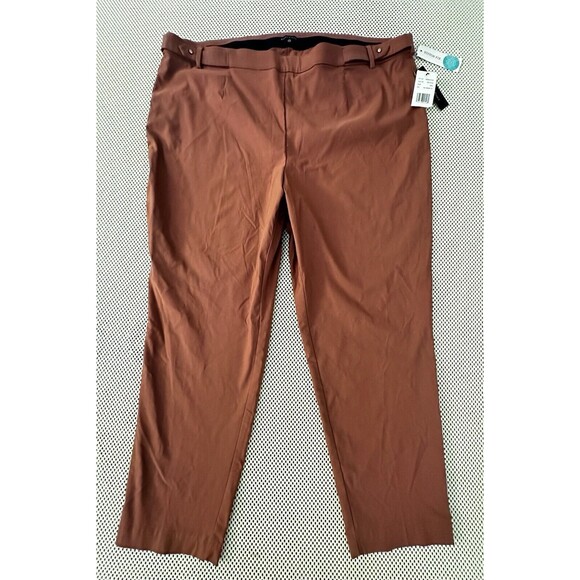 NWT Violets and Roses Pants Women SZ 24W Elastic Waist Comfort Career Casual NEW - Picture 2 of 14